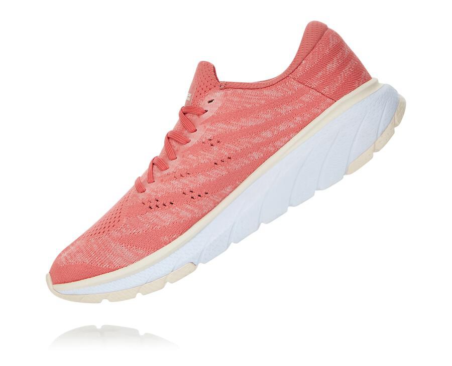 Hoka One One Yürüyüş Ayakkabısı Kadın Turuncu/Beyaz - Cavu 3 - EX5861437